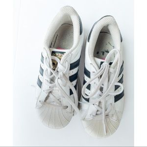 Adidas Size 12 Black and White Running Shoes